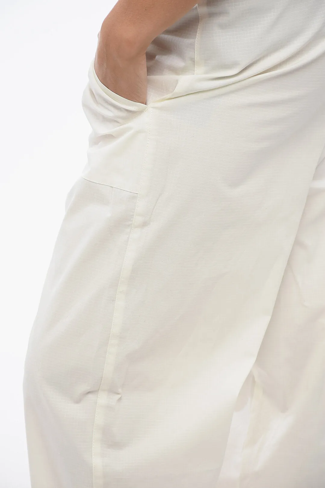 Armani Stretch Cotton Pants with Drawstring