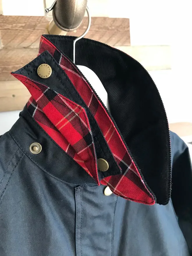 Barbour Acorn Waxed Cotton Jacket - Navy