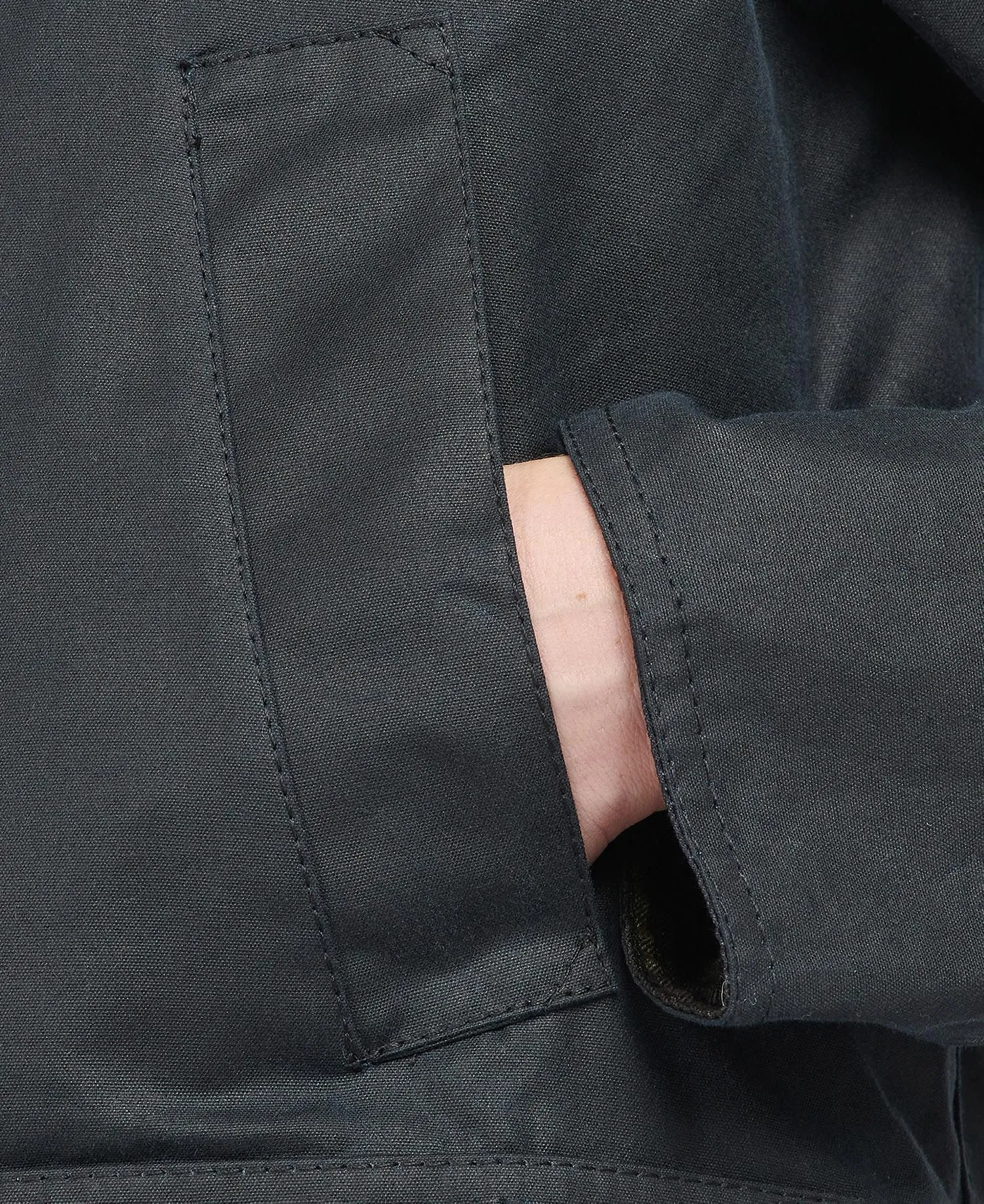 Barbour Acorn Waxed Cotton Jacket - Navy