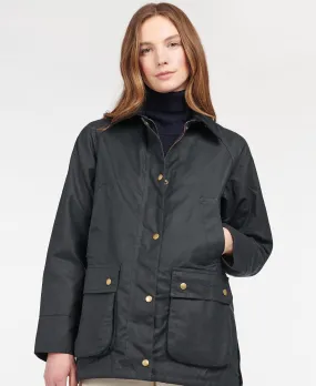 Barbour Acorn Waxed Cotton Jacket - Navy