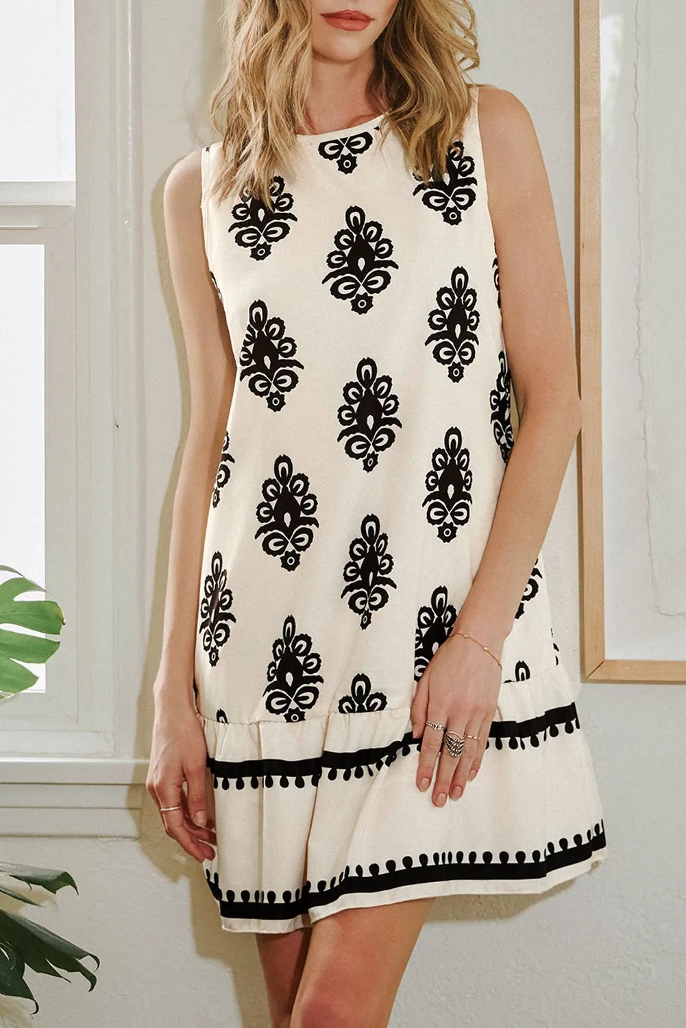 Bowknot Back Mini Dress