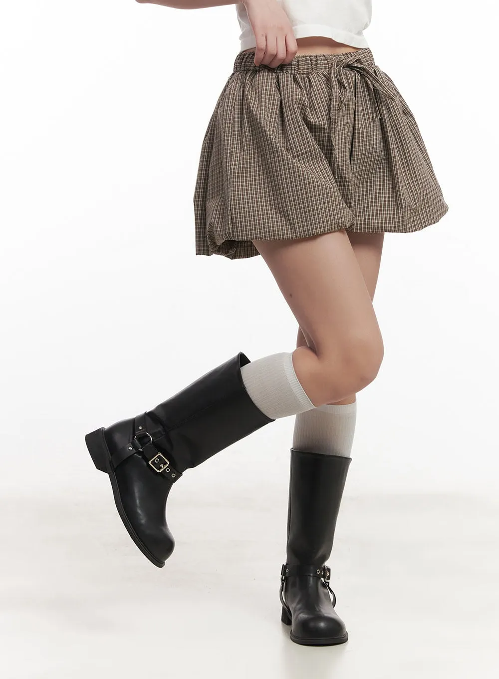 Checkered Pumpkin Shorts CM531