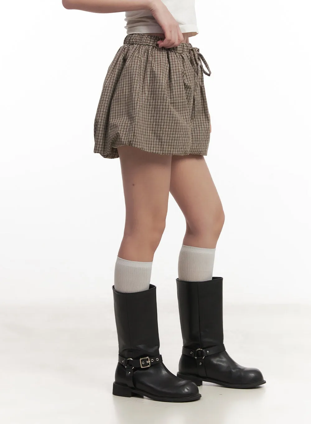 Checkered Pumpkin Shorts CM531