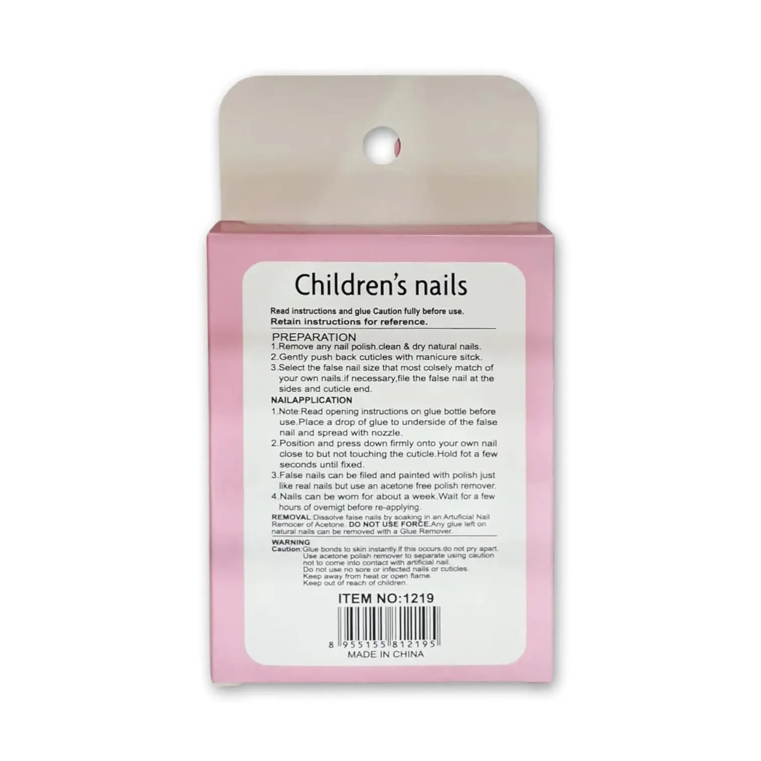 Children False Nails 12pcs