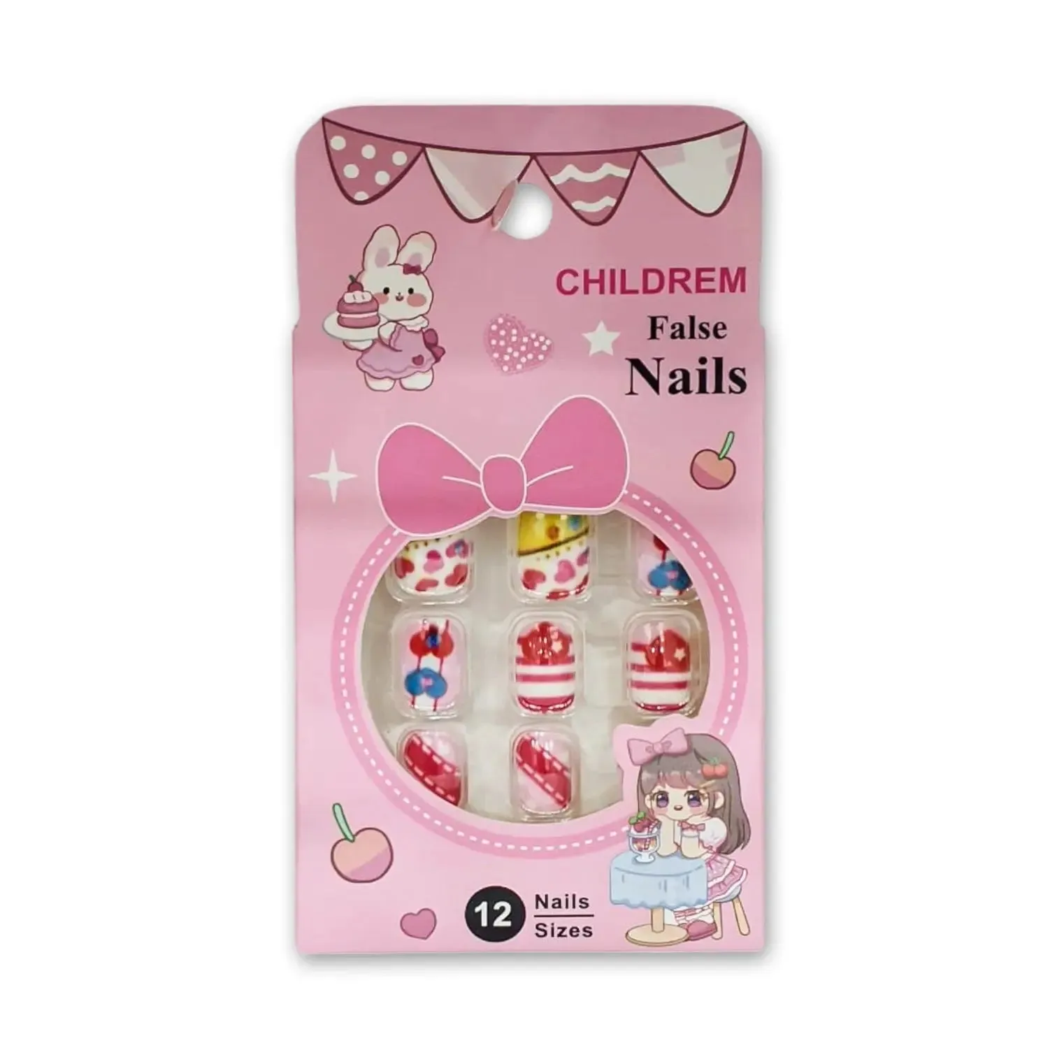 Children False Nails 12pcs