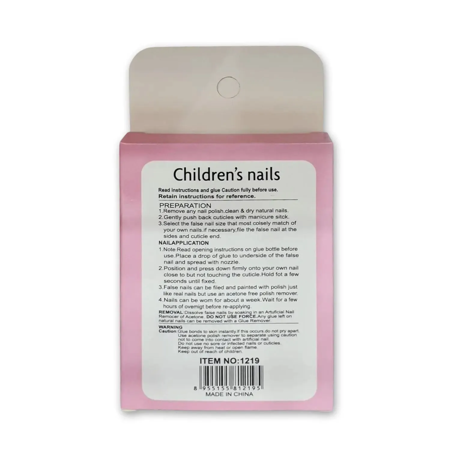 Children False Nails 12pcs