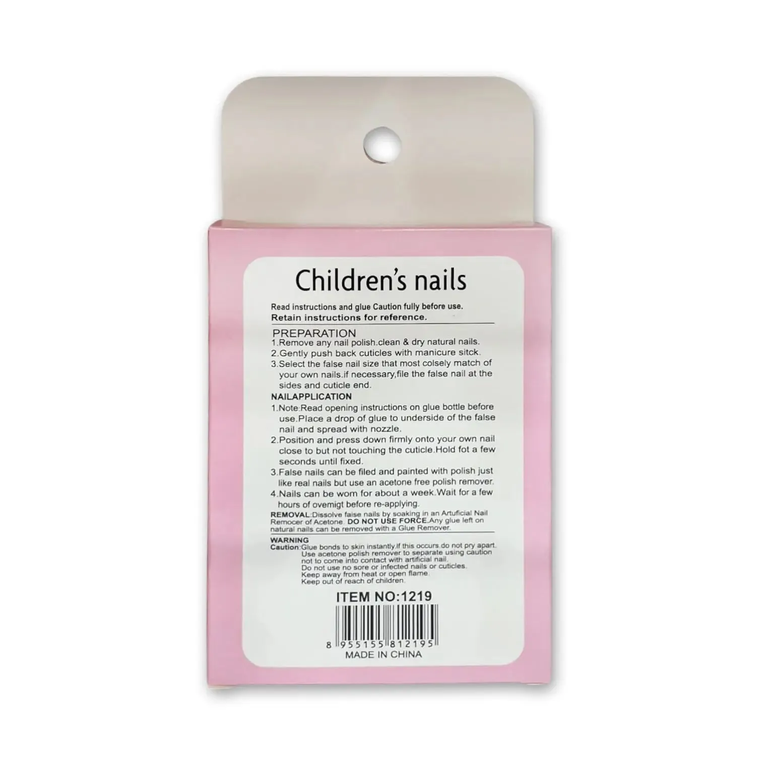 Children False Nails 12pcs