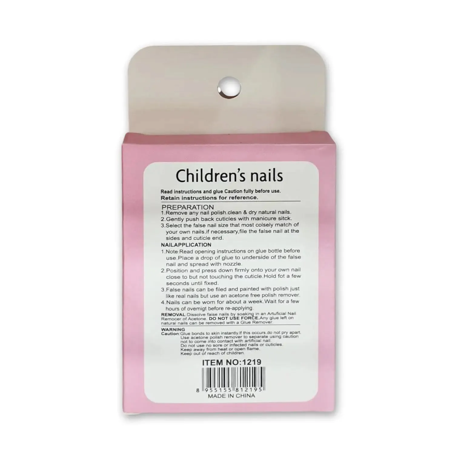 Children False Nails 12pcs