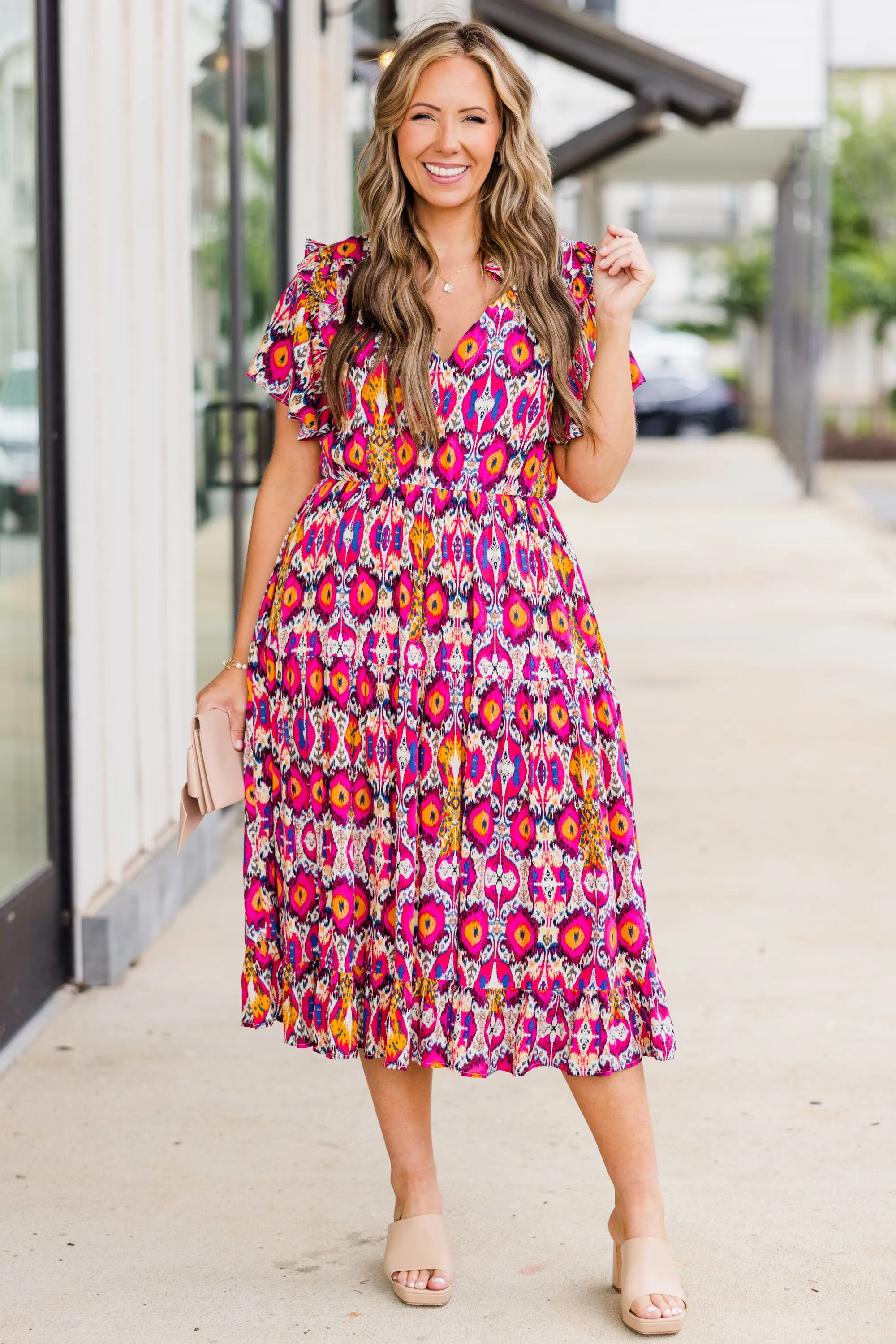 Colorful Celebrations Dress, Pink