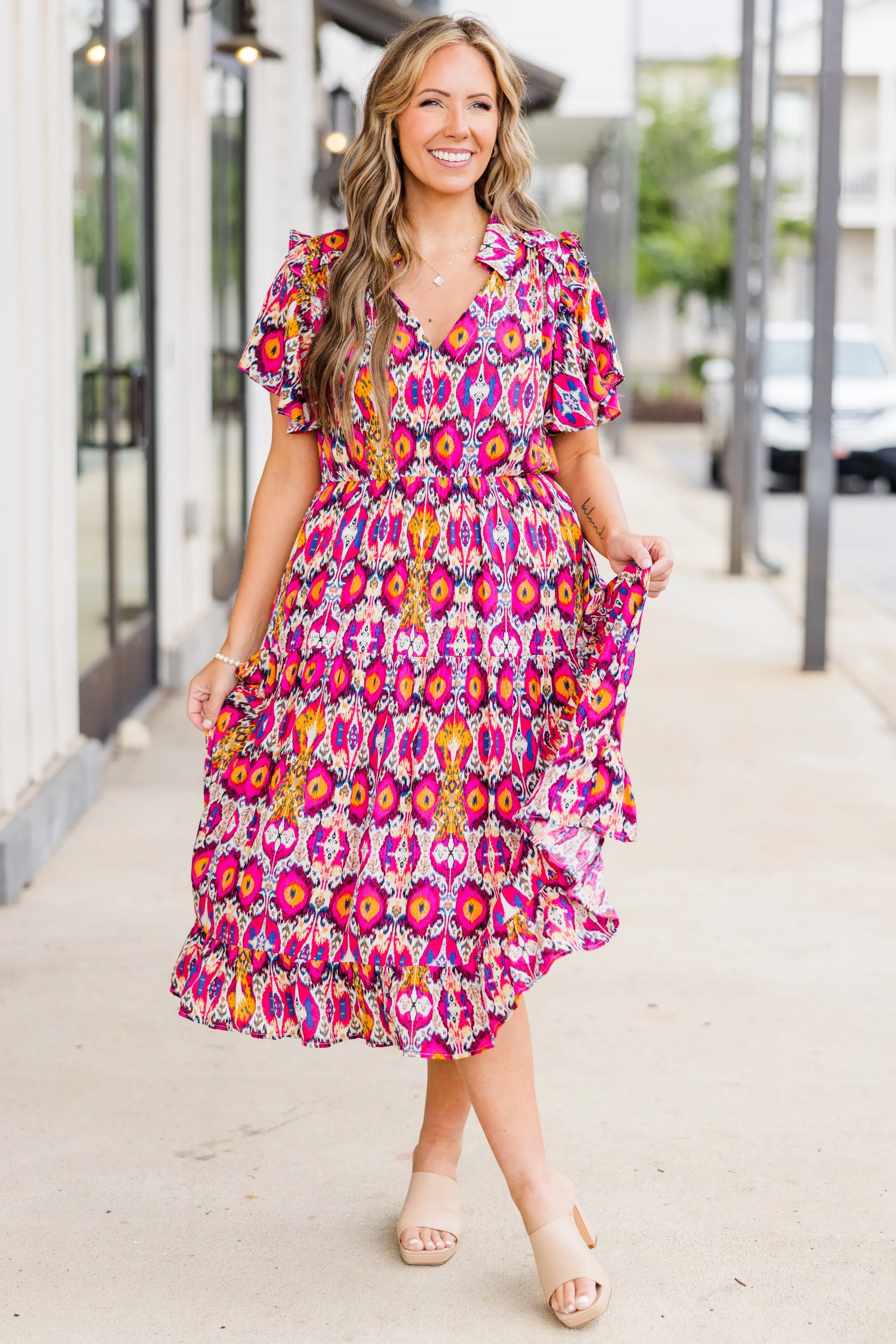 Colorful Celebrations Dress, Pink