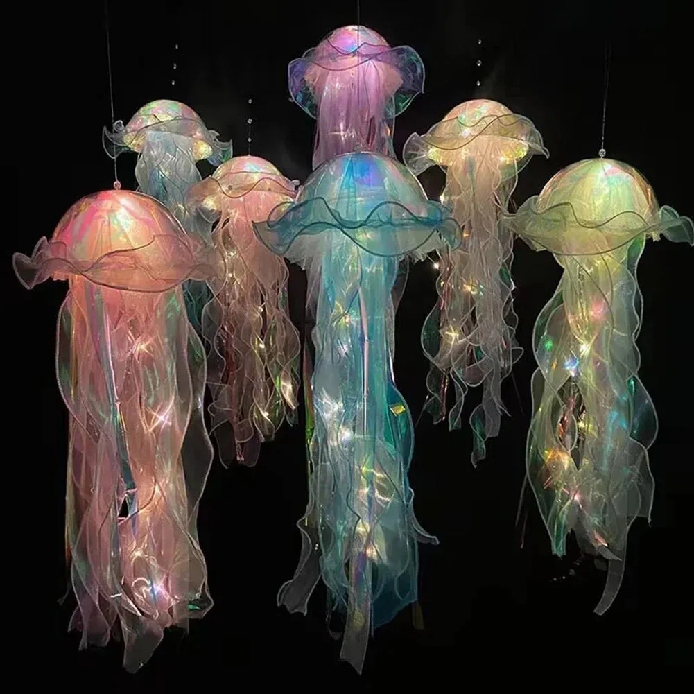 Colorful jellyfish lanterns