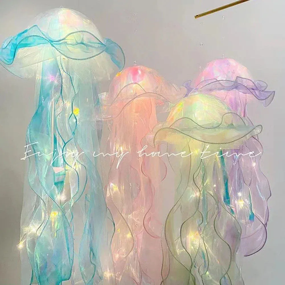 Colorful jellyfish lanterns