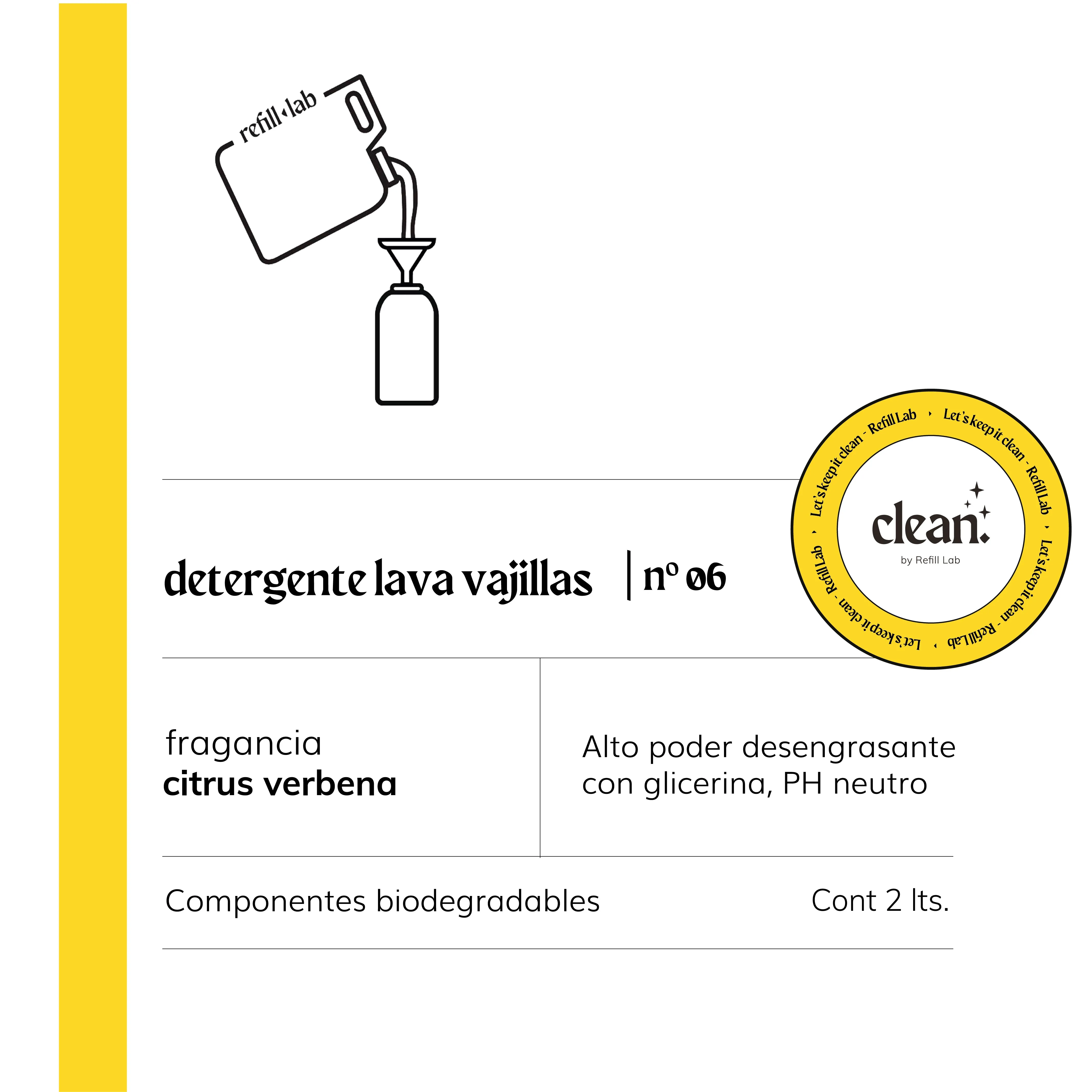 Detergente lava vajillas