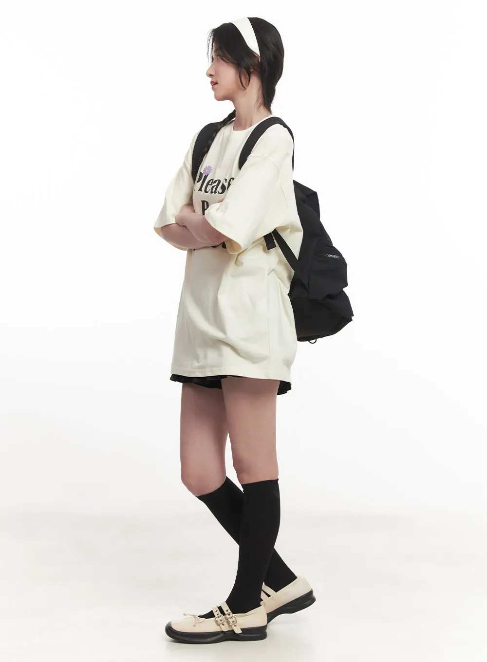 Frill-Trim Cotton Shorts CA510