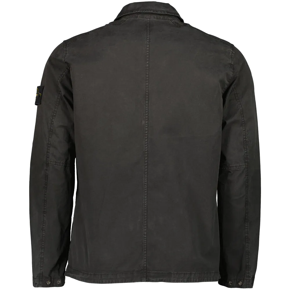 Gabardine Zipped Overshirt