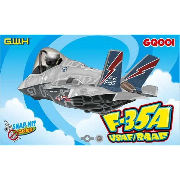 Great Wall Hobby GQ001 F-35A Lightning II USAF/RAAF snap kit