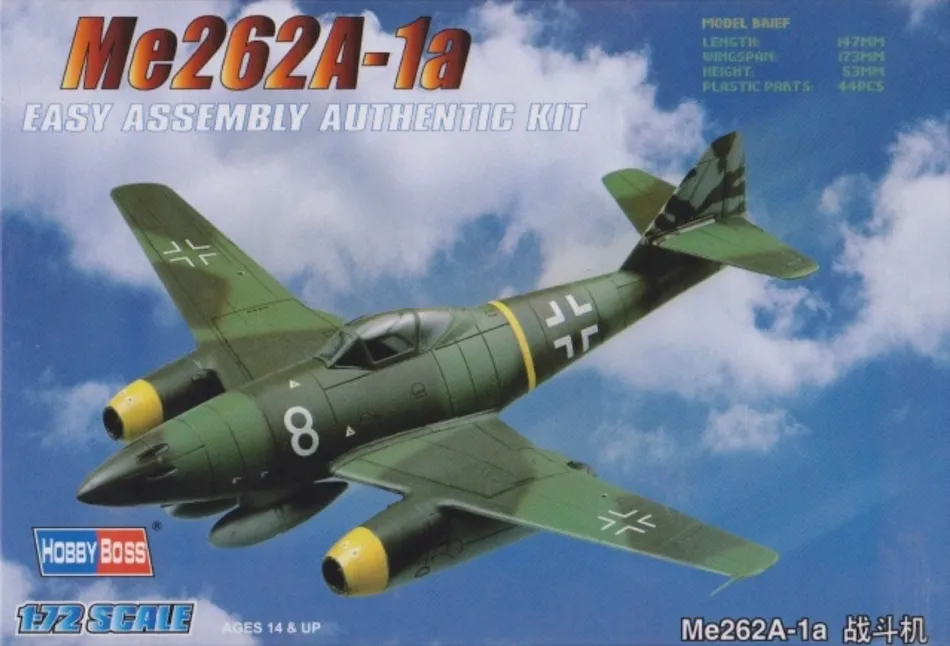 Hobby Boss 80249 1/72 Messerschmitt Me 262 A-1a Easy Assembly kit