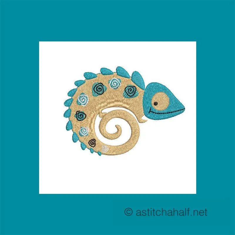 Hue-Go and Friend Chameleon Mug Rug Combo