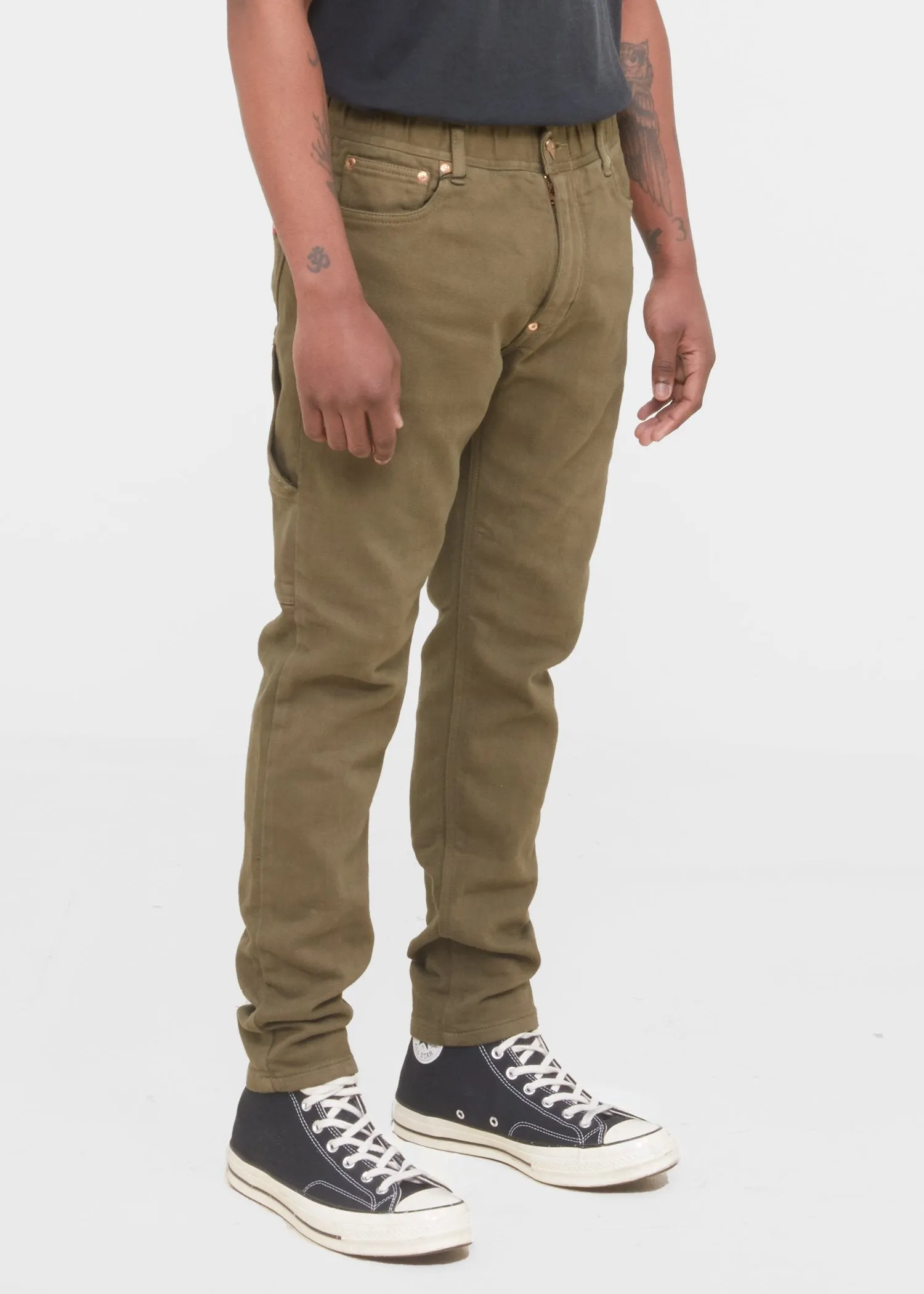 HUMAN MADE: RELAX PANTS [OLIVE]