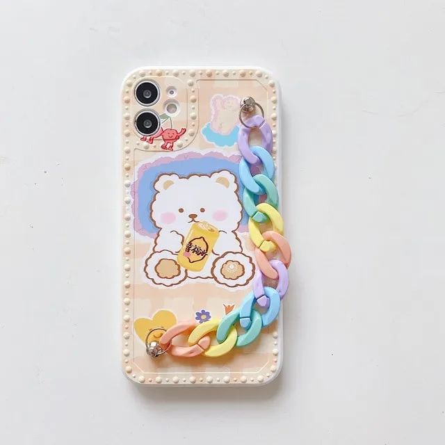 Kawaii Drink Bear iPhone Case