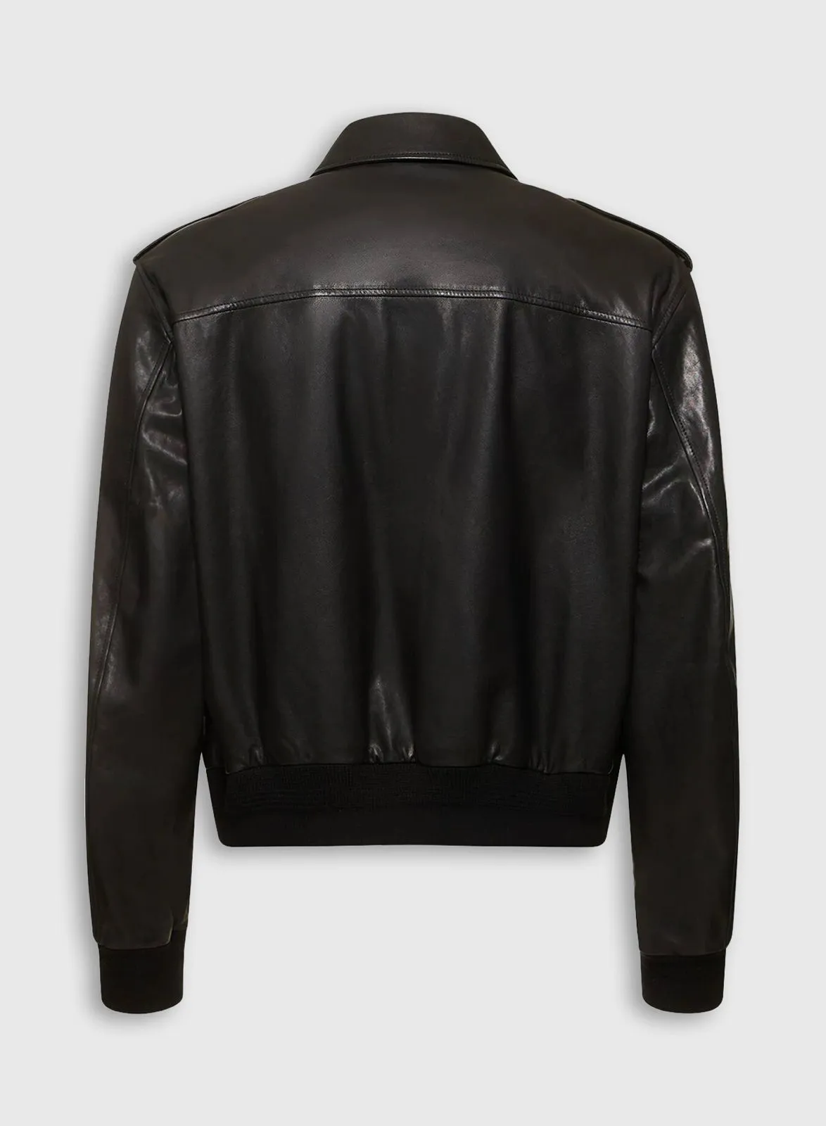 Leather Bomber Jacket