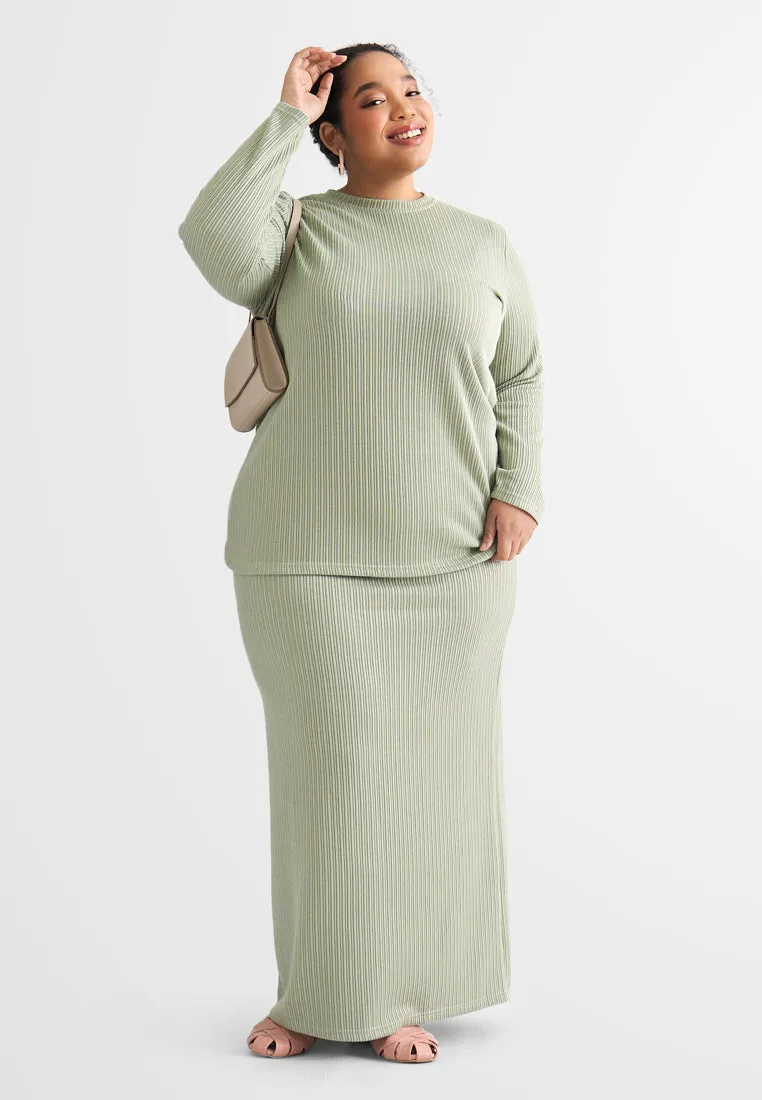Rianna Relax Ribbed Skirt
