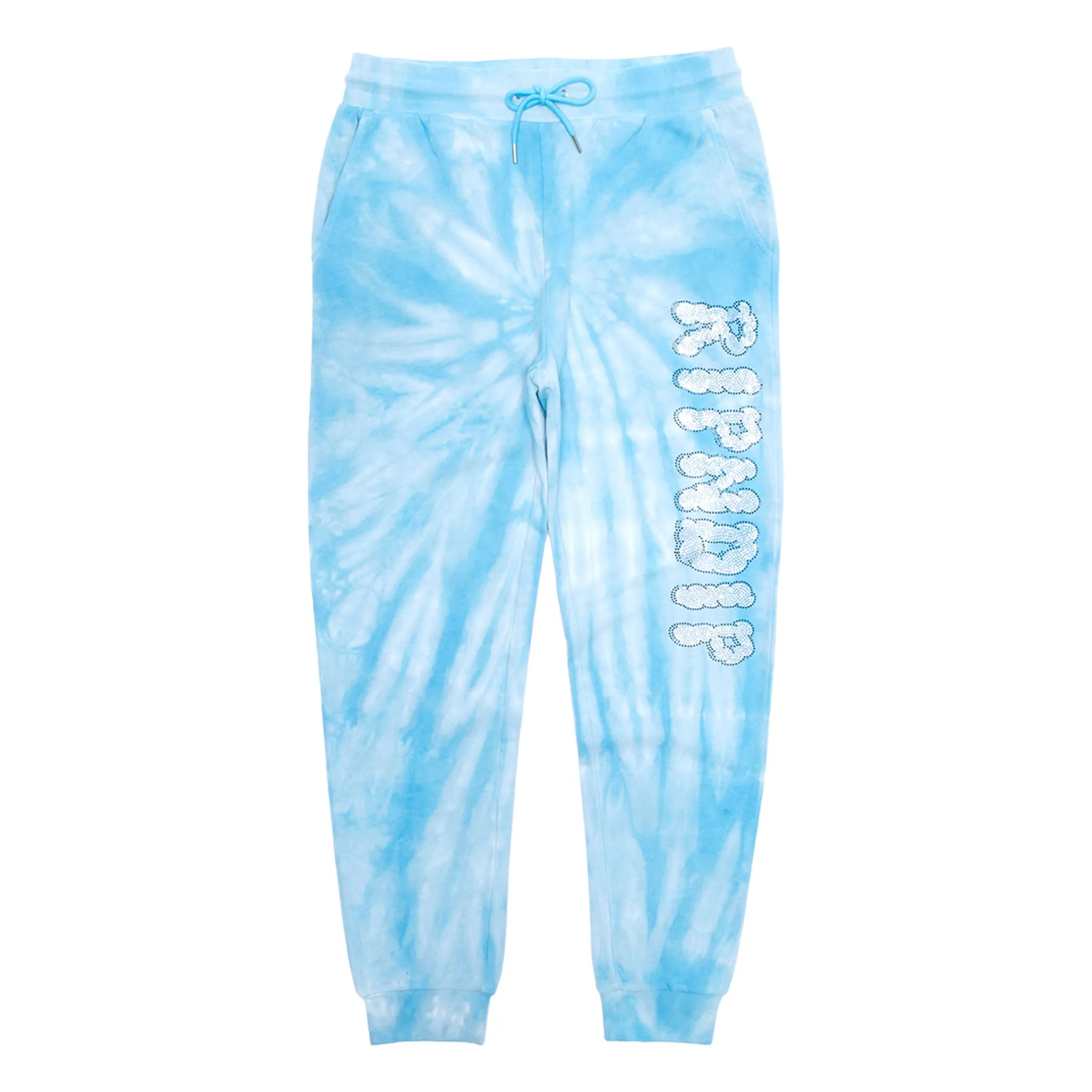 Sent From Heaven Sweatpants (Light Blue Spiral Dye)