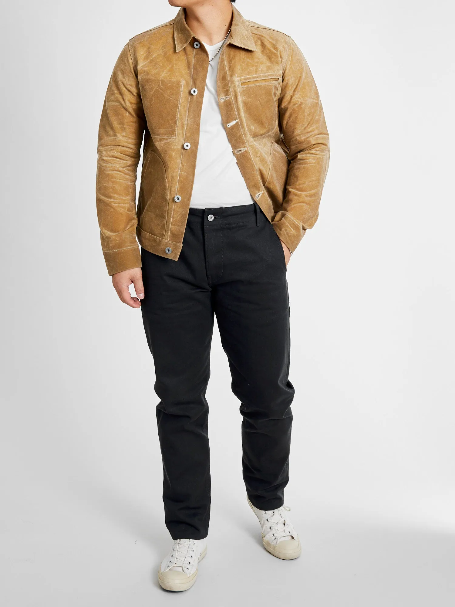 Waxed Canvas Ridgeline Supply Jacket in Tan