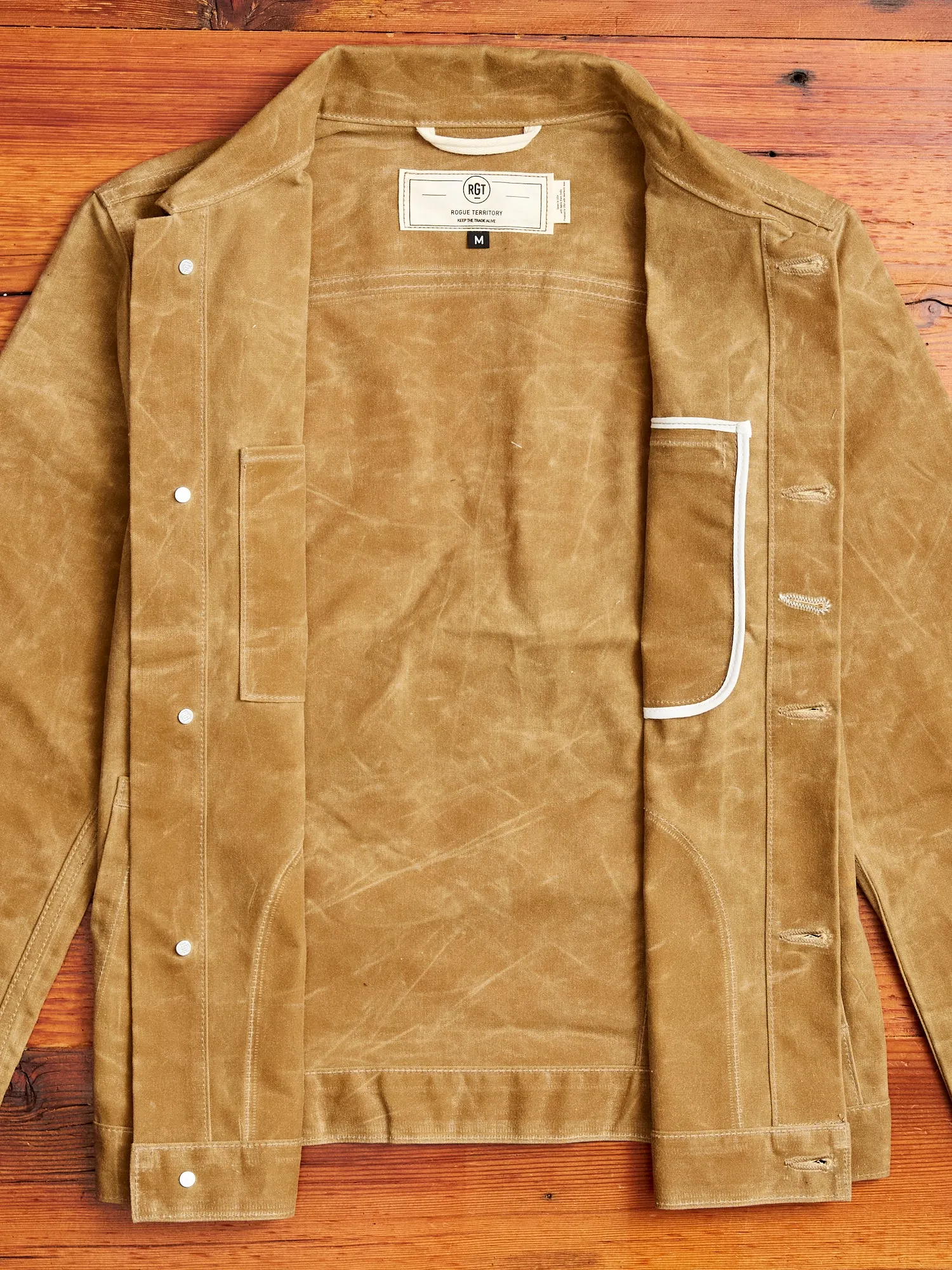 Waxed Canvas Ridgeline Supply Jacket in Tan