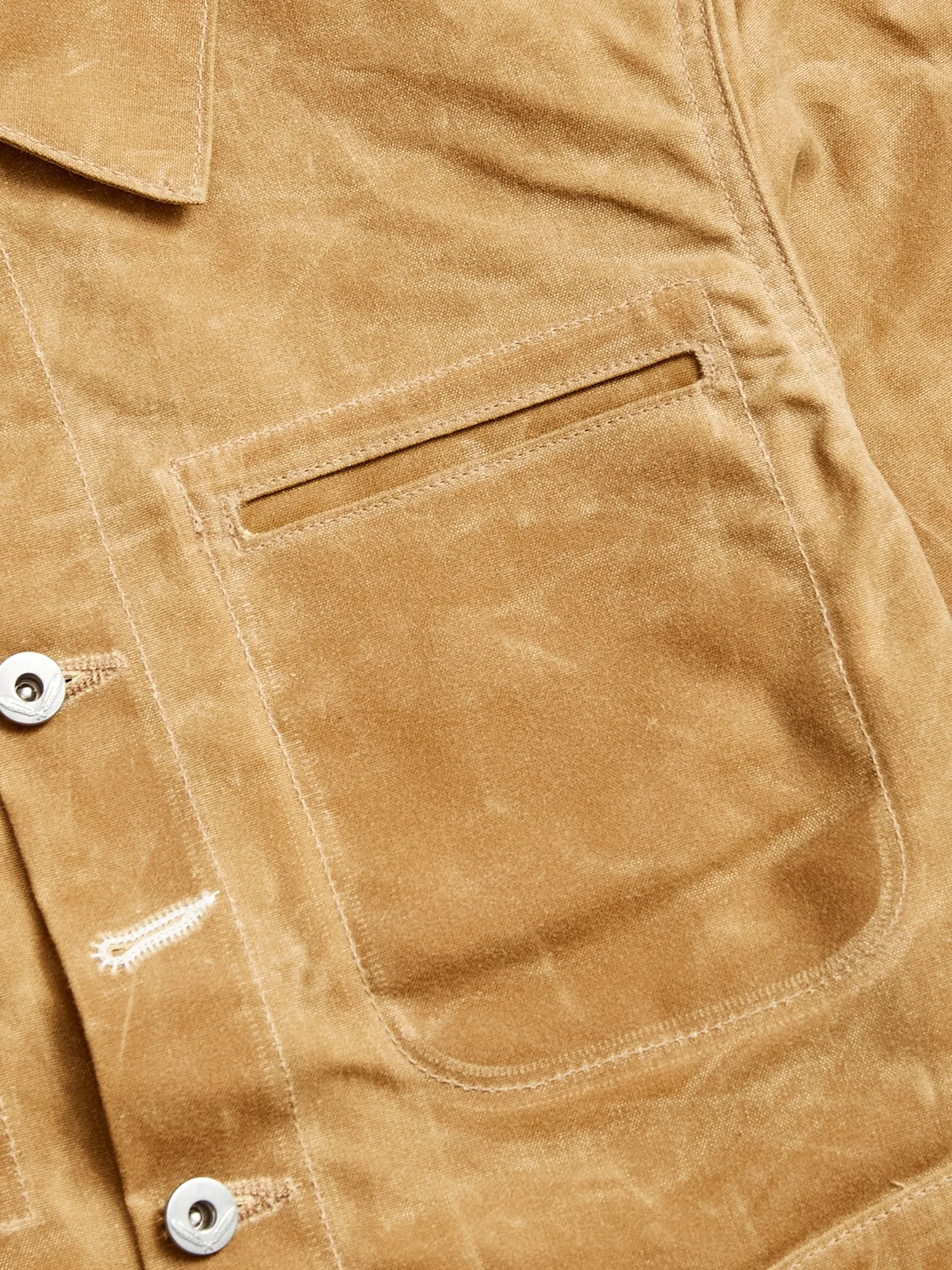 Waxed Canvas Ridgeline Supply Jacket in Tan